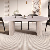 Tafel 'Lagos' 220 cm Ovaal Decor Travertin Beige