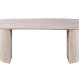 Tafel 'Lagos' 220 cm Ovaal Decor Travertin Beige