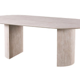 Tafel 'Lagos' 220 cm Ovaal Decor Travertin Beige