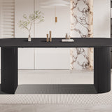 Tafel 'Lagos' 220 cm Ovaal Decor Donkerbruin