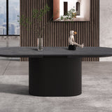 Uitschuifbare tafel 'Lagos' 180-220 cm Ovaal Decor Donkerbruin