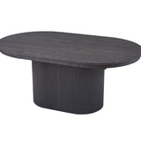 Uitschuifbare tafel 'Lagos' 180-220 cm Ovaal Decor Donkerbruin