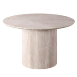 Tafel 'Lagos' 120 cm Rond Decor Travertin Beige