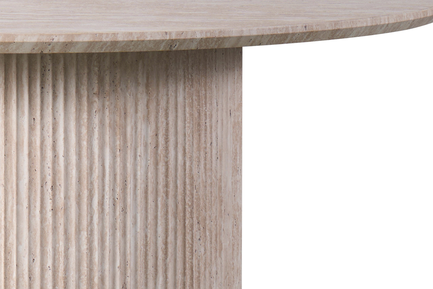 Tafel 'Lagos' 120 cm Rond Decor Travertin Beige