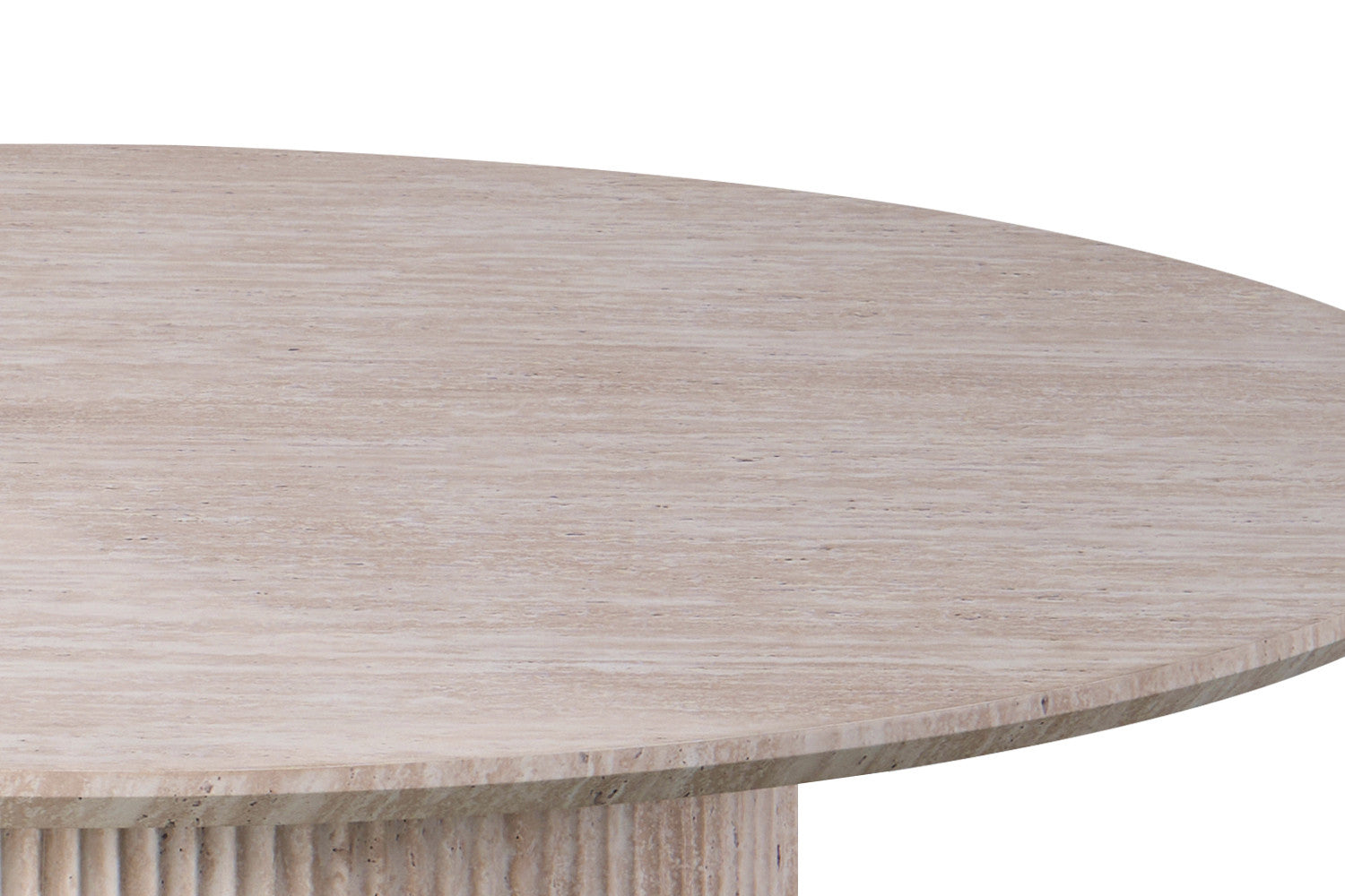 Tafel 'Lagos' 120 cm Rond Decor Travertin Beige