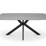 Tafel 'Apollo' 180 cm Deens Ovaal Steen Grijs