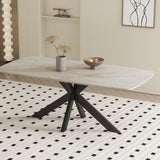 Tafel 'Apollo' 180 cm Deens Ovaal Glanzend Steen Shakespear Beige