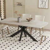 Tafel 'Apollo' 180 cm Deens Ovaal Glanzend Steen Shakespear Beige