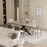 Tafel 'Apollo' 180 cm Deens Ovaal Glanzend Steen Shakespear Beige