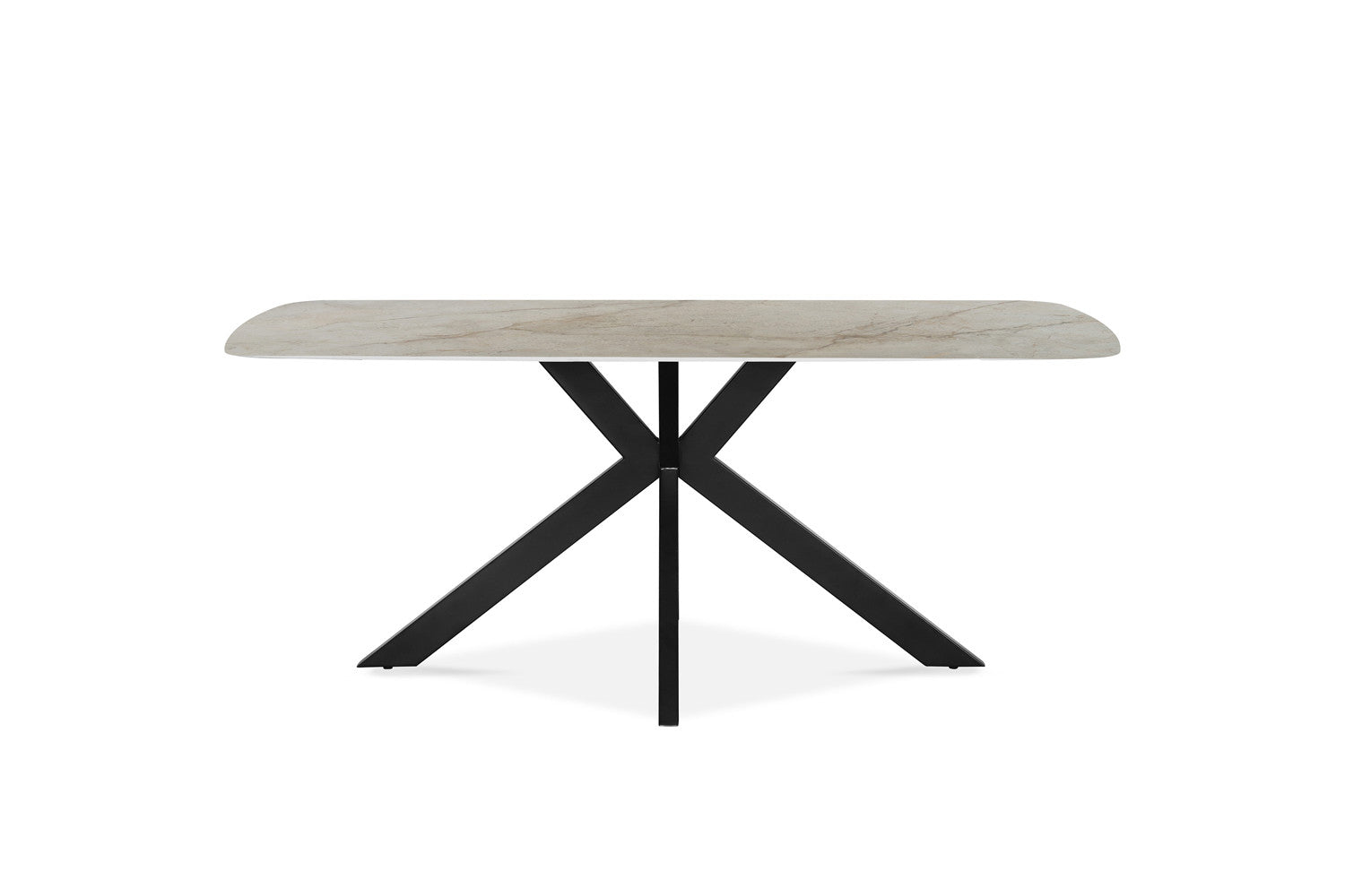 Tafel 'Apollo' 180 cm Deens Ovaal Glanzend Steen Shakespear Beige