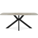 Tafel 'Apollo' 180 cm Deens Ovaal Glanzend Steen Shakespear Beige