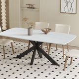 Tafel 'Apollo' 180 cm Deens Ovaal Steen Baroque Grijs