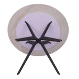 Tafel 'Apollo' 110 cm Rond Glanzend Steen Snow Wit