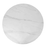 Tafel 'Apollo' 110 cm Rond Glanzend Steen Snow Wit