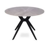 Tafel 'Apollo' 110 cm Rond Glanzend Steen Italian Grijs