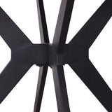 Tafel 'Apollo' 110 cm Rond Glanzend Steen Italian Grijs