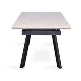 Uitschuifbare tafel 'Hera' 160-240 cm Rechthoekig Steen Wit