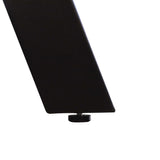 Uitschuifbare tafel 'Hera' 160-240 cm Rechthoekig Steen Zwart