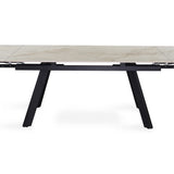 Uitschuifbare tafel 'Hera' 160-240 cm Rechthoekig Glanzend Shakespear Beige