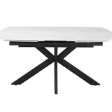 Uitschuifbare tafel 'Ares' 160-240 cm Deens Ovaal Steen Wit