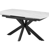 Uitschuifbare tafel 'Ares' 160-240 cm Deens Ovaal Steen Wit