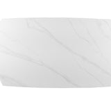 Uitschuifbare tafel 'Ares' 160-240 cm Deens Ovaal Steen Wit