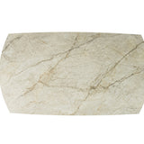 Uitschuifbare tafel 'Ares' 160-240 cm Deens Ovaal Glanzend Steen Beige
