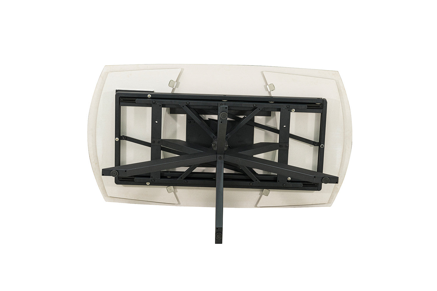 Uitschuifbare tafel 'Ares' 160-240 cm Deens Ovaal Glanzend Steen Beige