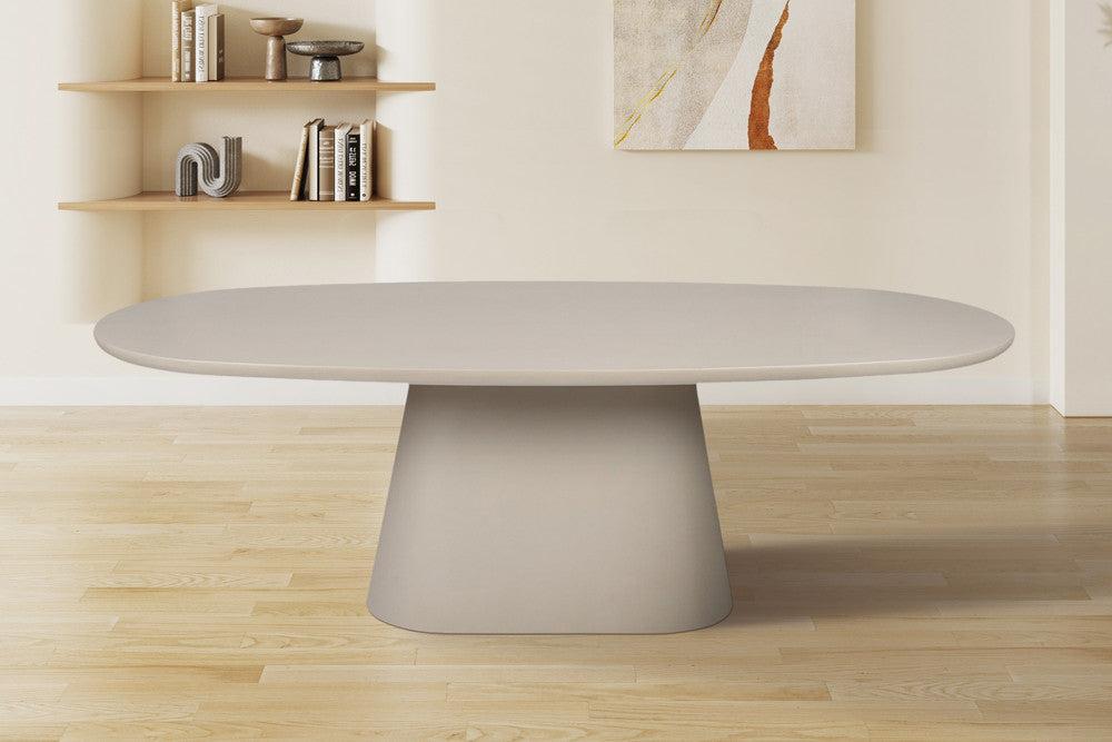 Tafel 'Tavira' 220 cm Ovaal Cementbeige