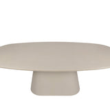Tafel 'Tavira' 220 cm Ovaal Cement Wit