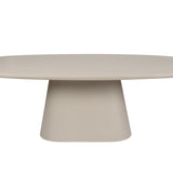 Tafel 'Tavira' 220 cm Ovaal Cement Wit