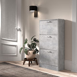 Schoenenkast 'Carini' 3 laden Beton