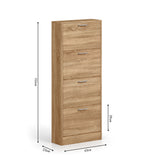 Schoenenkast 'Carini' 4 laden Sonoma