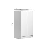 Schoenenkast 'Lilly' 2 deuren Wit