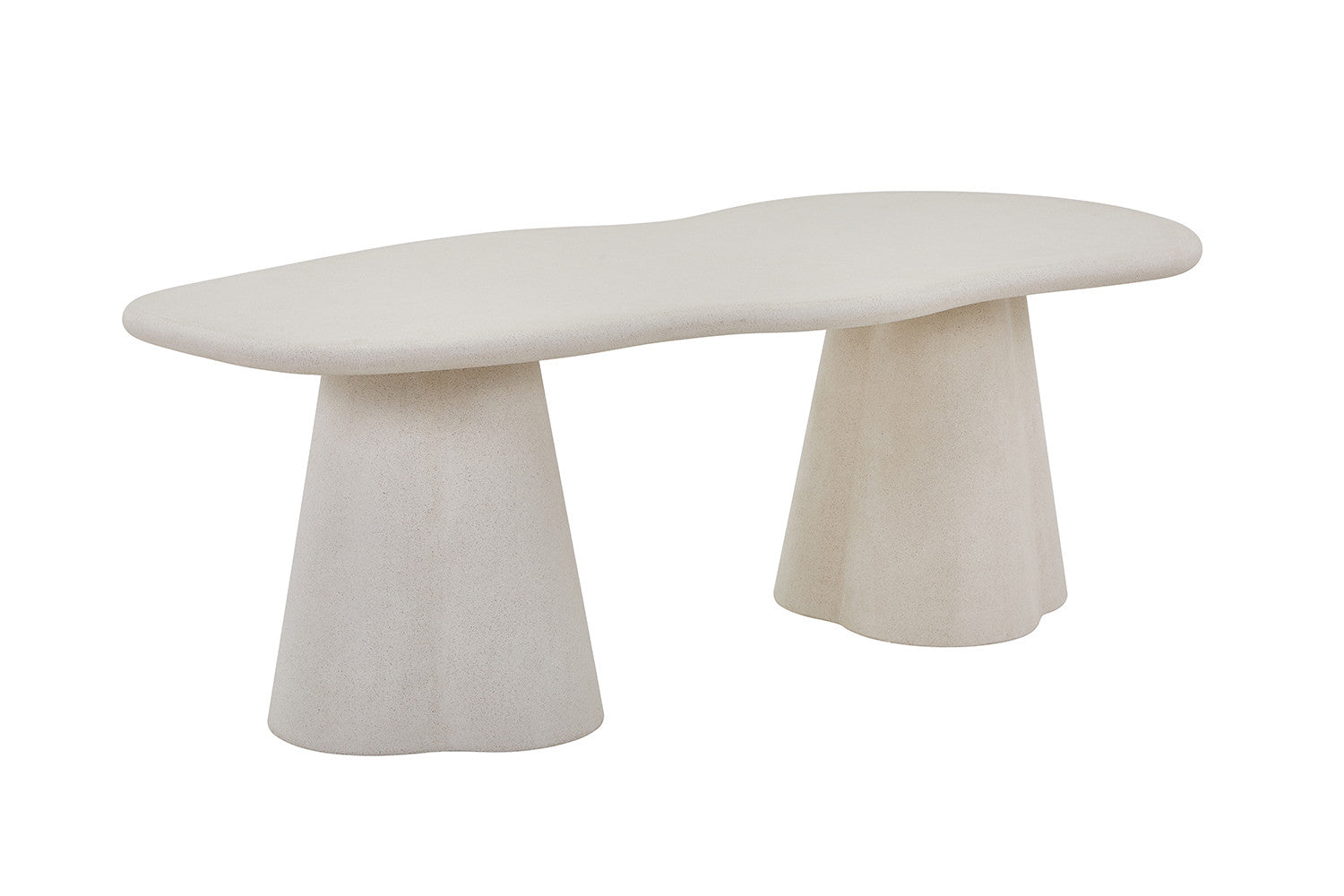 Tafel 'Faro' 220 cm Organisch Cement