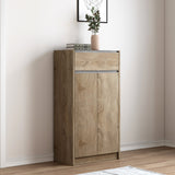 Schoenenkast 'Lilly' 2 deuren en 1 lade Sonoma