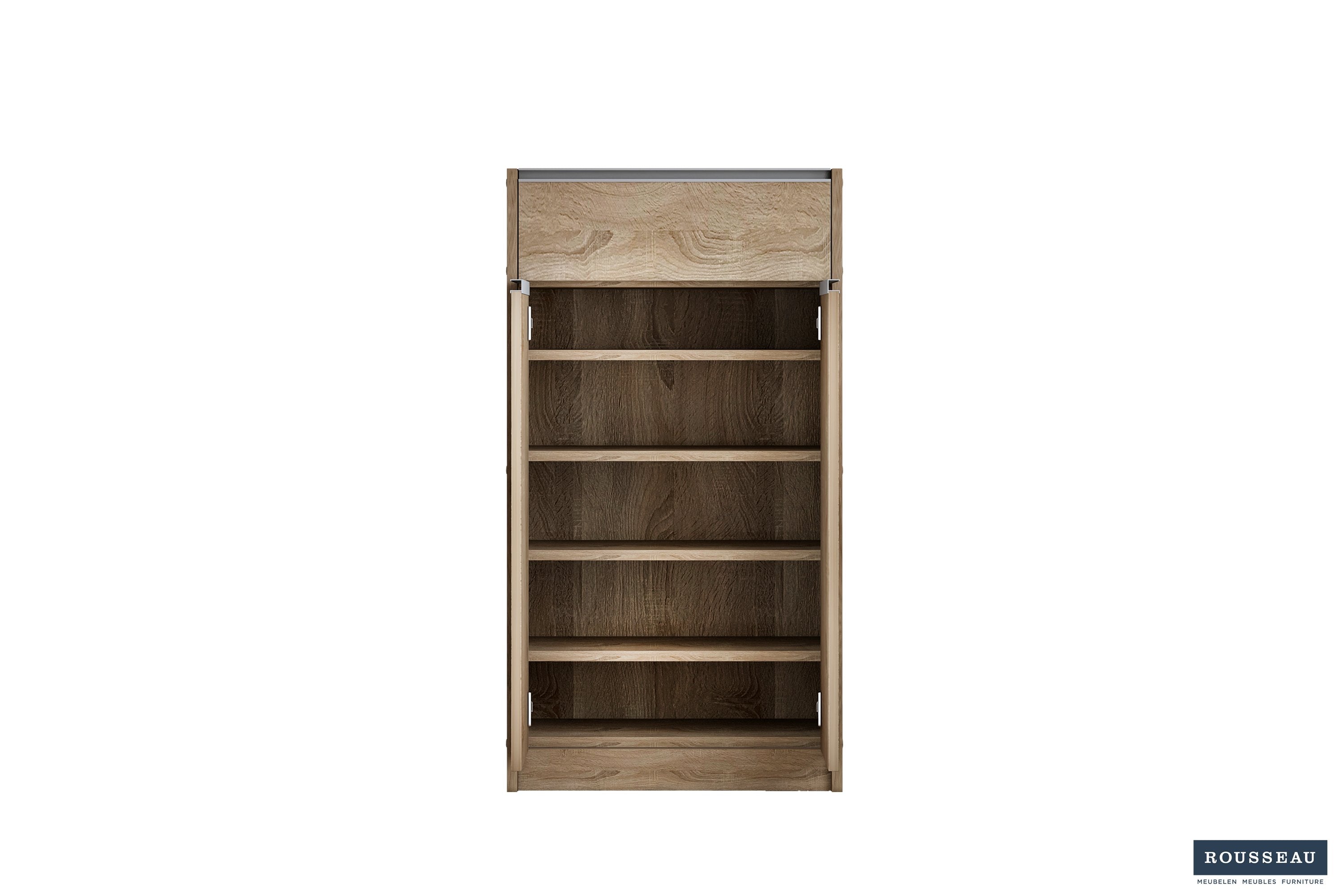 Schoenenkast 'Lilly' 2 deuren en 1 lade Sonoma