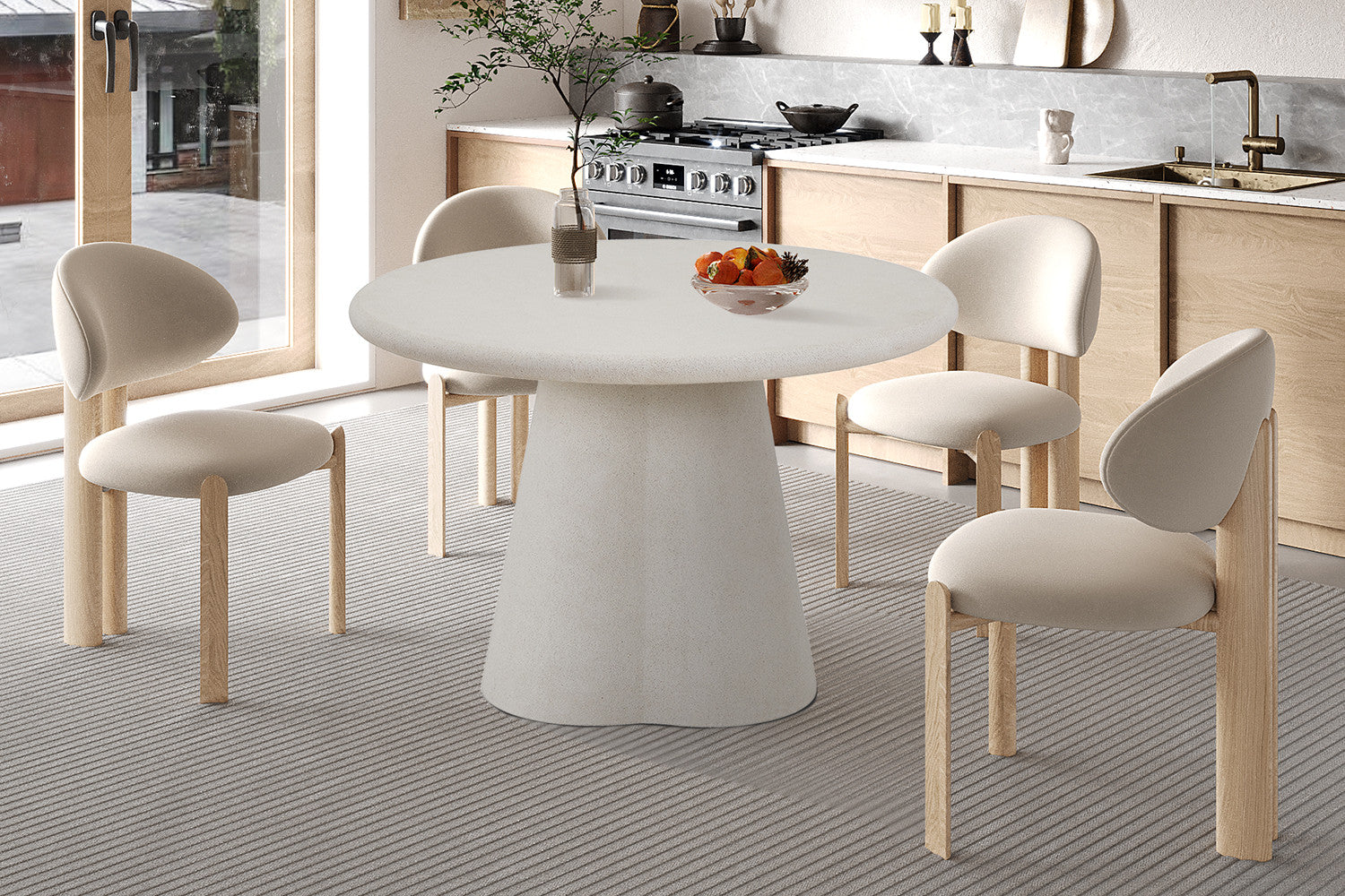 Tafel 'Faro' 120 cm Rond Cement