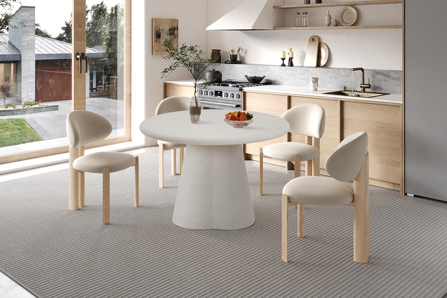 Tafel 'Faro' 120 cm Rond Cement