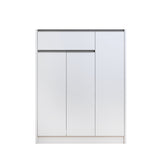 Schoenenkast 'Lilly' 3 deuren en 1 lade Wit