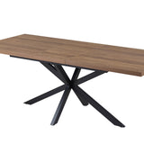 Uitschuifbare tafel 'Kos' 160-200 cm Donkerbruin
