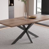 Uitschuifbare tafel 'Kos' 160-200 cm Donkerbruin