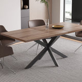 Uitschuifbare tafel 'Kos' 160-200 cm Donkerbruin