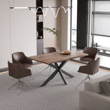 Uitschuifbare tafel 'Kos' 160-200 cm Donkerbruin