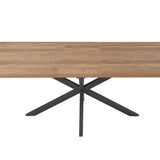 Uitschuifbare tafel 'Kos' 160-200 cm Donkerbruin