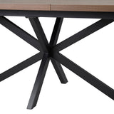Uitschuifbare tafel 'Kos' 160-200 cm Donkerbruin