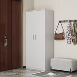 Schoenenkast 'Mike' 2 deuren Wit