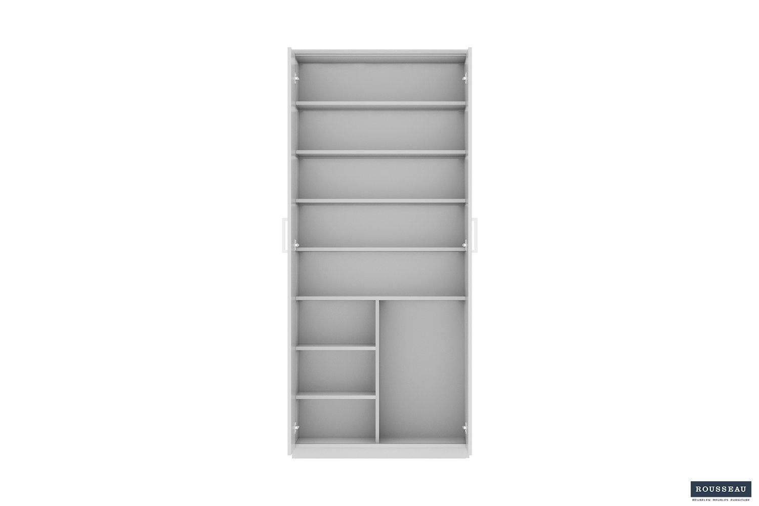Schoenenkast 'Mike' 2 deuren Wit