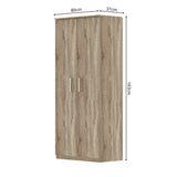 Schoenenkast 'Mike' 2 deuren Sonoma