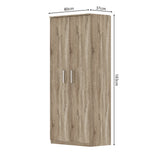 Schoenenkast 'Mike' 2 deuren Sonoma